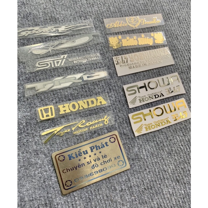 Tem nhôm dán nhiều vị trí nhiều hình