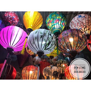 [Rẻ vô địch] Đèn lồng hội an_Đèn lồng Voan_Size 30 cm, 45 cm, 60 cm. Tròn, Tỏi.