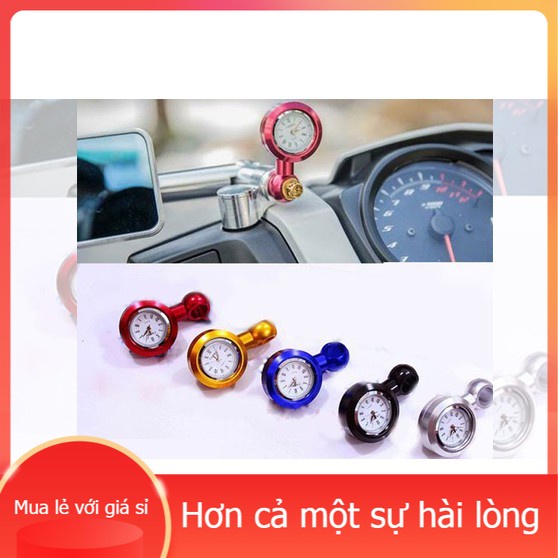 Đồng Hồ Thời Gian Gắn Kính Hậu Xe Máy/ Môto ⚡ Free Ship ⚡