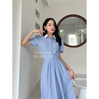 Set bộ kẻ xanh cổ sen