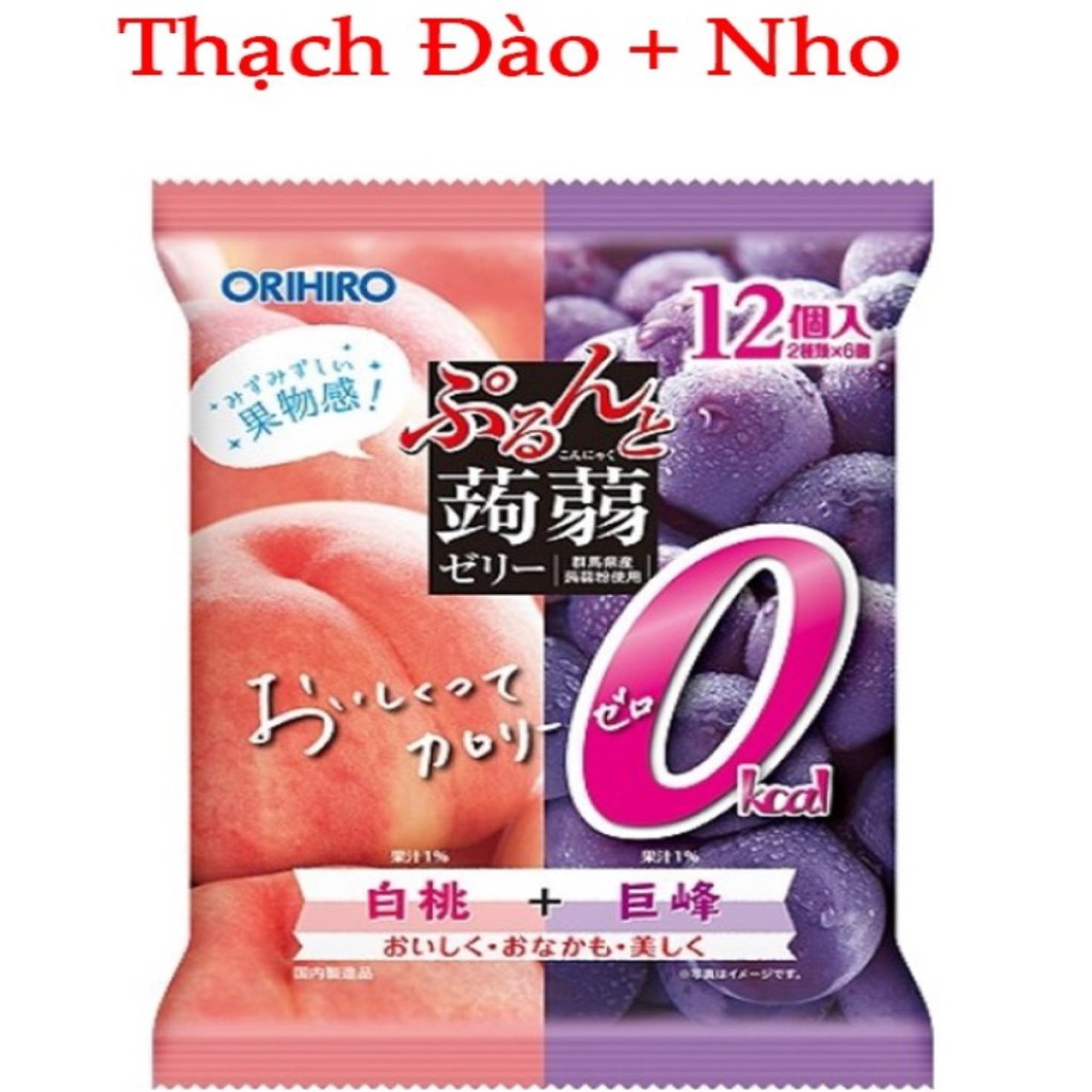 Thạch trái cây nhiều vị Orihiro Nhật Bản gói 240g
