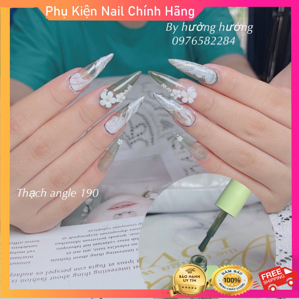 Sơn gel thạch angle chính hãng chất đậm đặc lên màu chuẩn 15ml (mã 190)