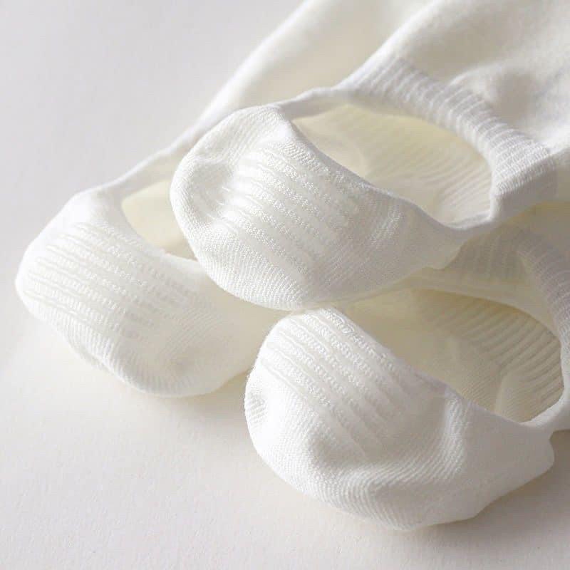 Set 9 đôi tất trơn chống trượt cute , tất cổ ngắn