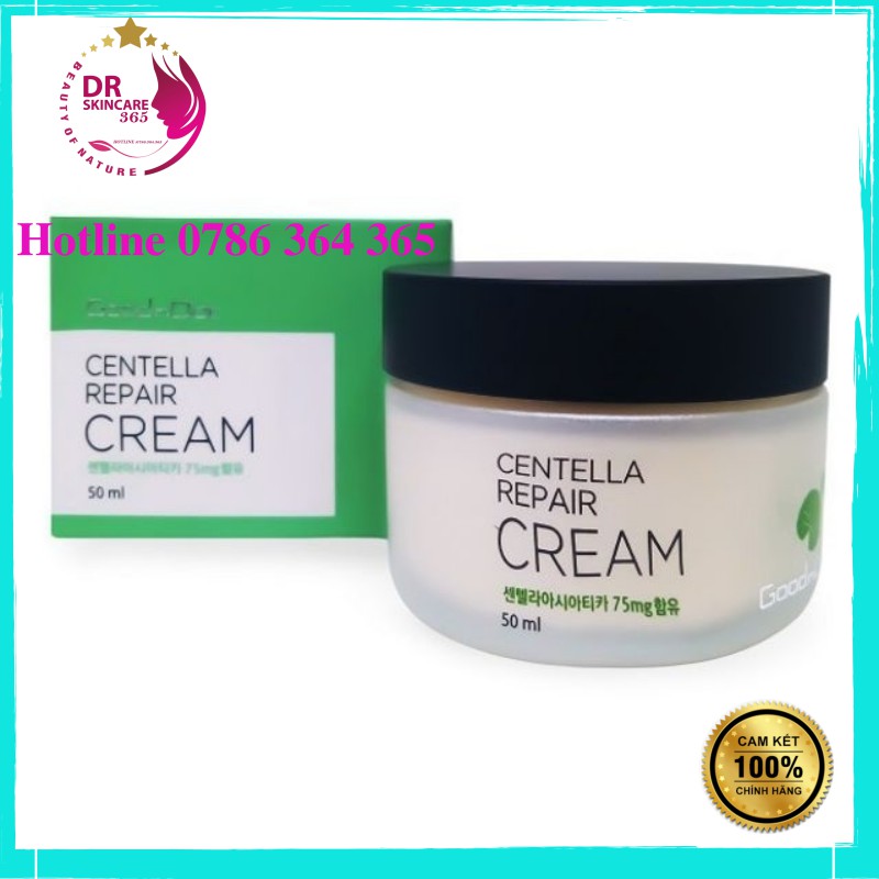 Kem Rau Má GoodnDoc Centella Repair Cream Dưỡng Ẩm Và Phục Hồi Da || hộp 50ml - Drskincare365