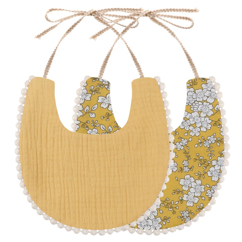 Yếm Ăn Cotton Mềm Mại Thấm Hút Tốt Cho Bé