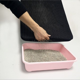 Thảm lót khay vệ sinh chống vương vãi cát cho mèo (40x50cm)