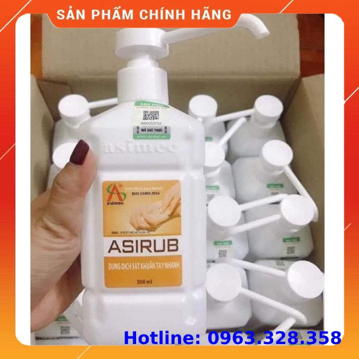 Nước Sát Khuẩn Tay, Nước Sát Khuẩn Asirub 500Ml Không Cần Rửa Lại Bằng Nước, Hàng Có Tem Chống Hàng Giả | BigBuy360 - bigbuy360.vn