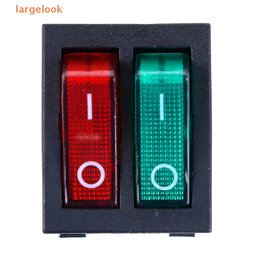 Công Tắc Bật / Tắt Đèn Xanh Lá / Đỏ 6 Chốt 250V / 15A 125V / 20A
