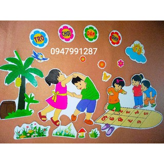 Combo tranh góc xốp trang trí