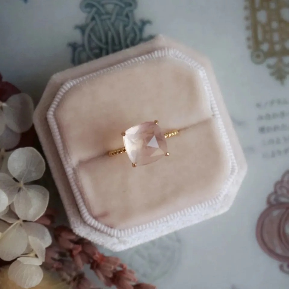 Nhẫn Bạc S925 Đính Đá Pha Lê Hồng Tùy Chỉnh Sang Trọng Thời Trang Cho Nữ