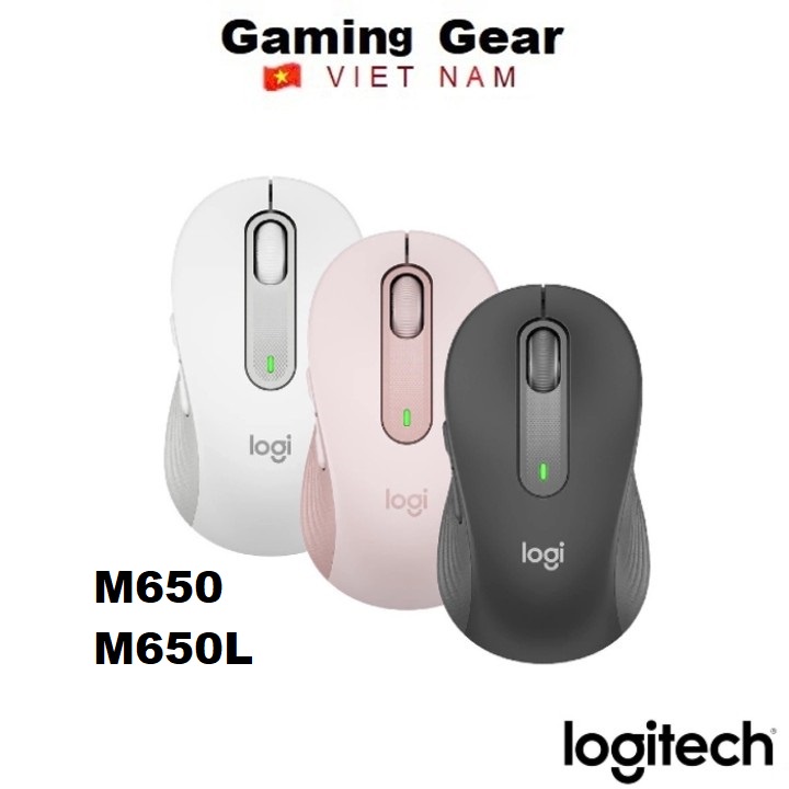 Chuột không dây bluetooth Logitech Signature M650 - Cuộn SmartWheel, giảm ồn, các nút trợ năng