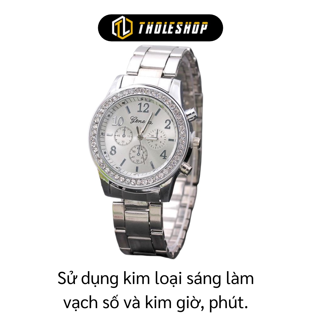 Đồng hồ Nam Geneve Đính Đá, Thiết Kế Sang Trọng, Cảm Giác Cứng Cáp, Hiện Đại 4983