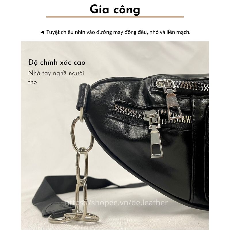TÚI BAO TỬ XÍCH, TUI ĐEO CHÉO NỮ 🌸HÀNG MỚI VỀ🌸 TÚI ĐEO HÔNG UNISEX DA MỀM CAO CẤP CHỐNG NƯỚC, NHIỀU NGĂN KHÓA TIỆN LỢI