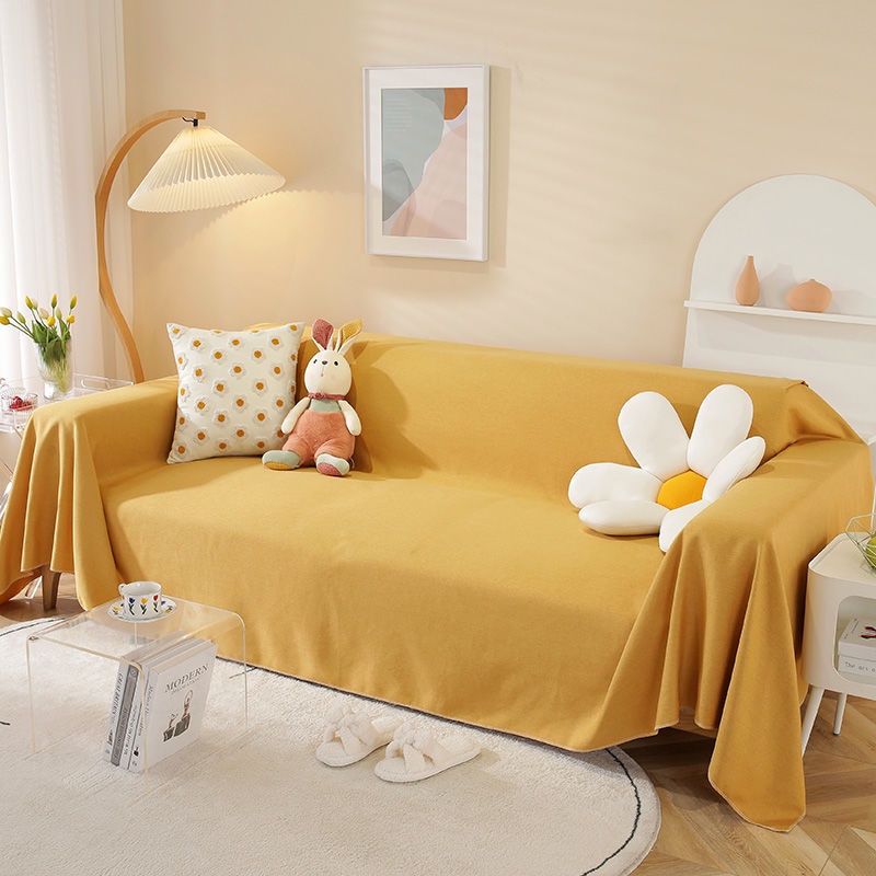 Vỏ Bọc Ghế Sofa Bốn Mùa Toàn Diện Chống Trầy Xước Màu Trơn Thông Dụng