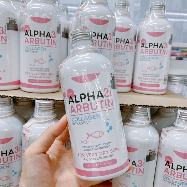 Sữa Tắm Trắng Da Alpha Arbutin 3+ Plus COLLAGEN Bath Cream