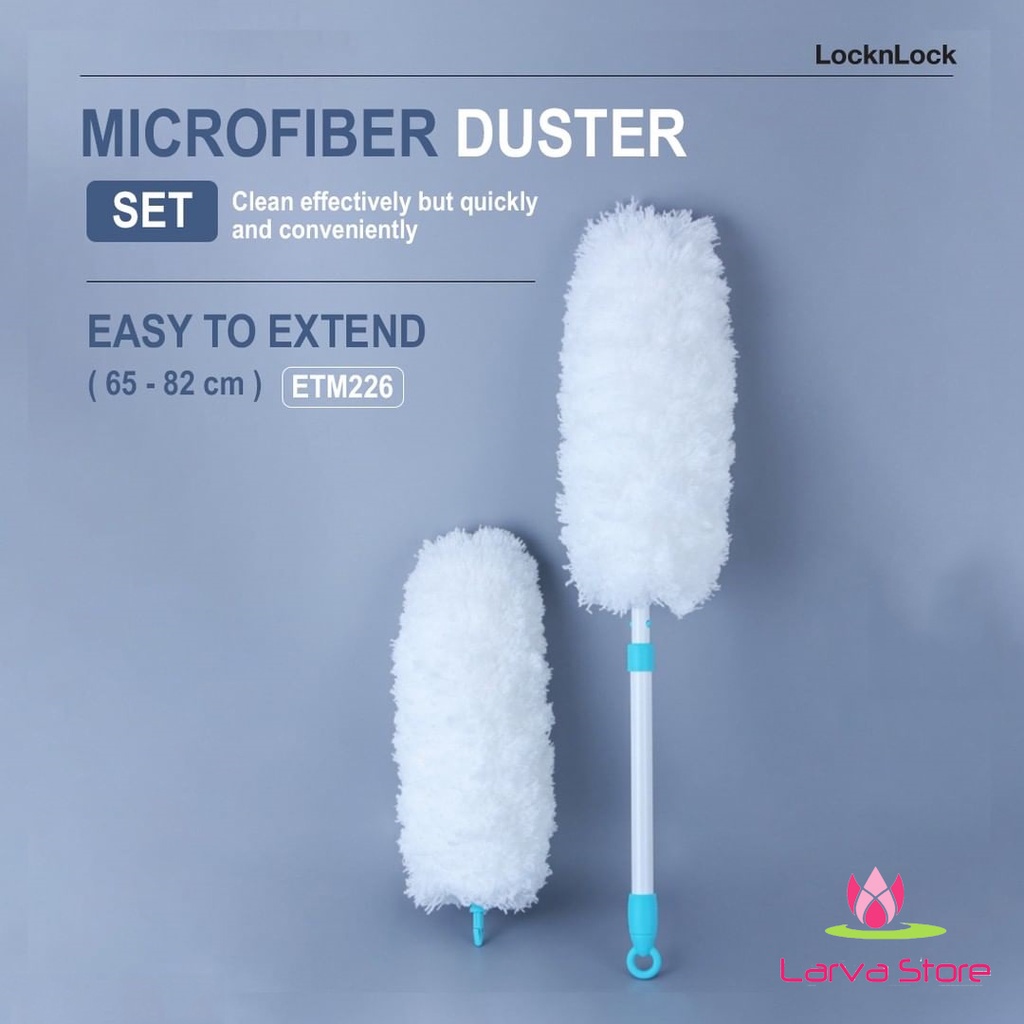 Bộ Cây Lau Bụi Đa Năng Microfiber Duster Và Đầu Lau Thay Thế Lock&amp;Lock ETM226