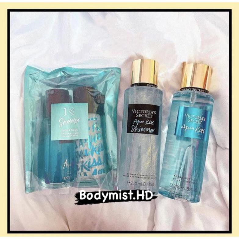 [HOT] 🌹🌹BODY MIST - XỊT THƠM AQUA KISS Victoria's Secret 250ML 💥💥 | Thế Giới Skin Care