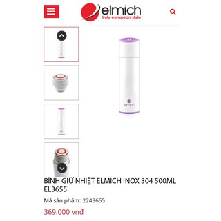 BÌNH GIỮ NHIỆT ELMICH EL3655 500ML