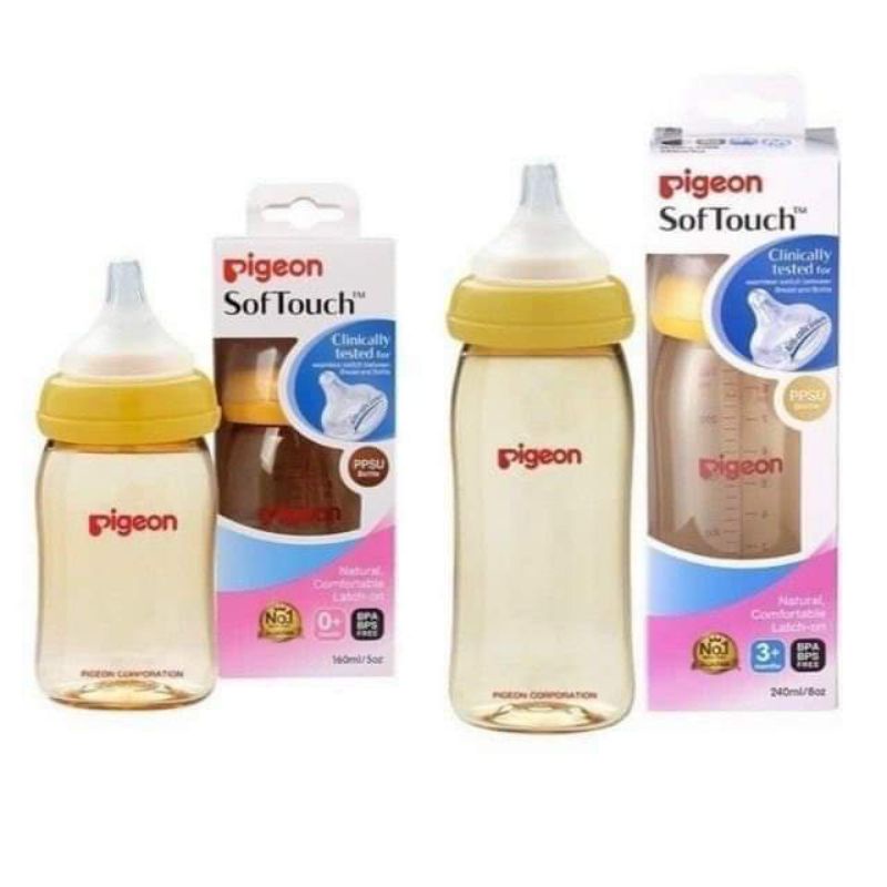 Bình Sữa Pigeon Sof Touch 160ml, 240ml