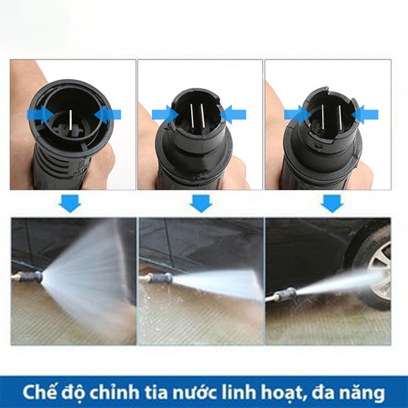 Béc xịt rửa xe SOEASY mỏ vịt xịt rửa xe mini gia đình đầu chỉnh tia nước C0004-31