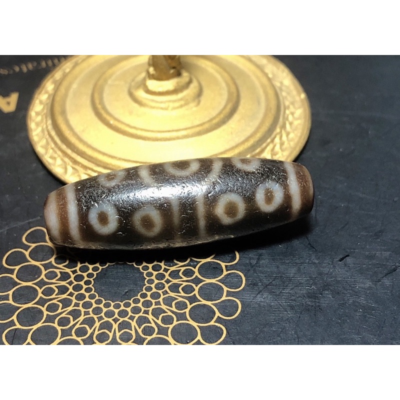 Mặt dây chuyền ,mặt vòng tay  Hạt dzi Tây tạng 15 mắt