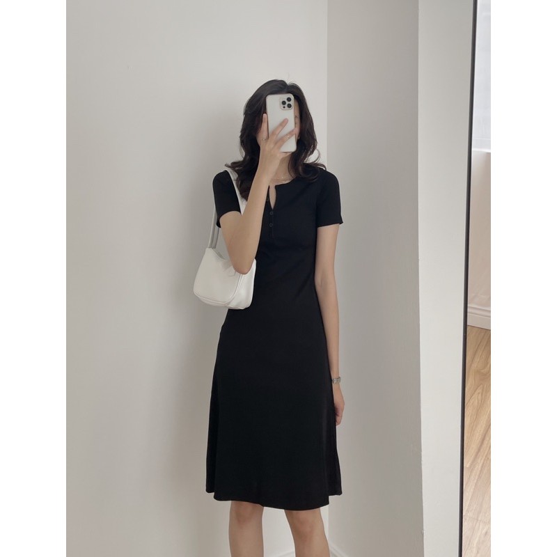 [Mã FAGREEN1505 giảm tới 30K đơn 99K] váy khuy ngực có túi 921 | BigBuy360 - bigbuy360.vn