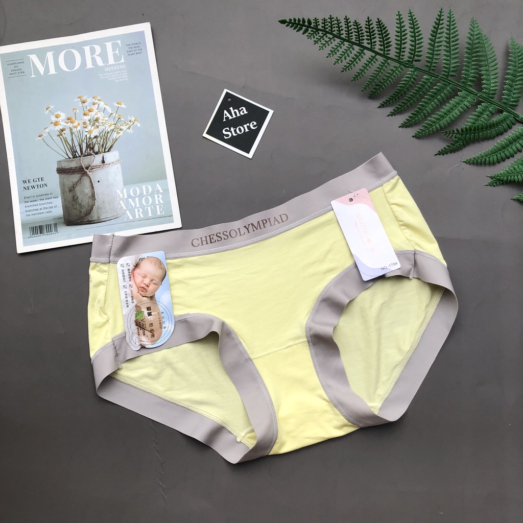 Quần lót nữ thun lạnh viền su mát mịn như da em bé YiOn Underwear QS06