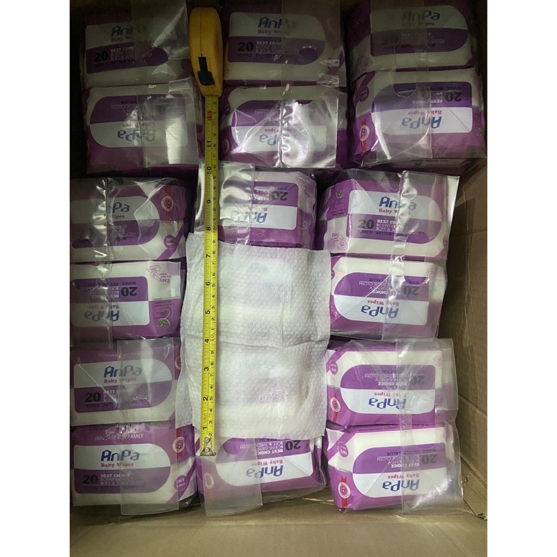 12 Gói Giấy Ướt Anpa Bỏ Túi 20 tờ