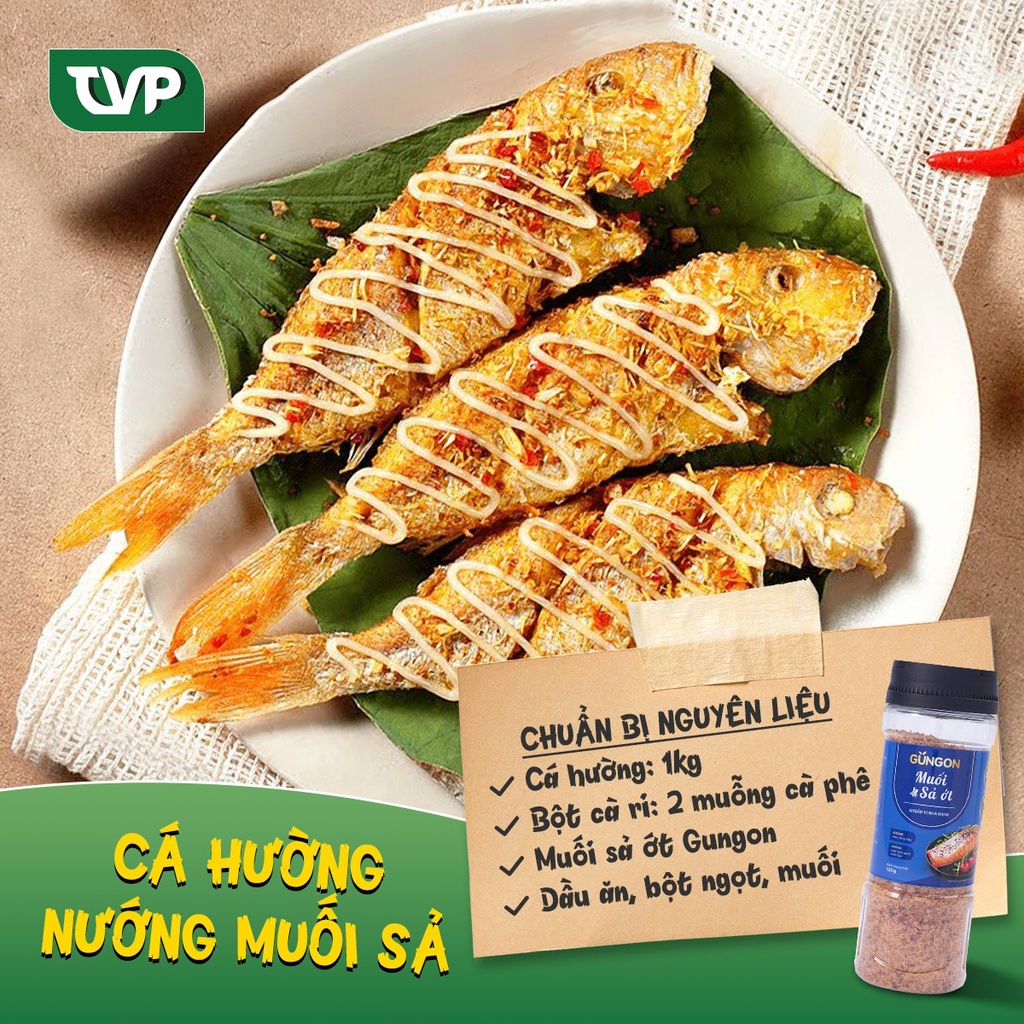Muối sả ớt GUNGON gia vị muối chấm, tẩm ướp thịt, cá, hải sản 120g