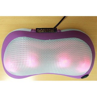 GỐI MASSAGE HỒNG NGOẠI THẾ HỆ MỚI KASUMI KGM-02 ( TRẮNG PHỐI TÍM )