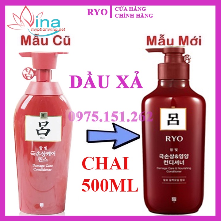 Dầu gội xả cao cấp Ryo Hàn Quốc 500ml