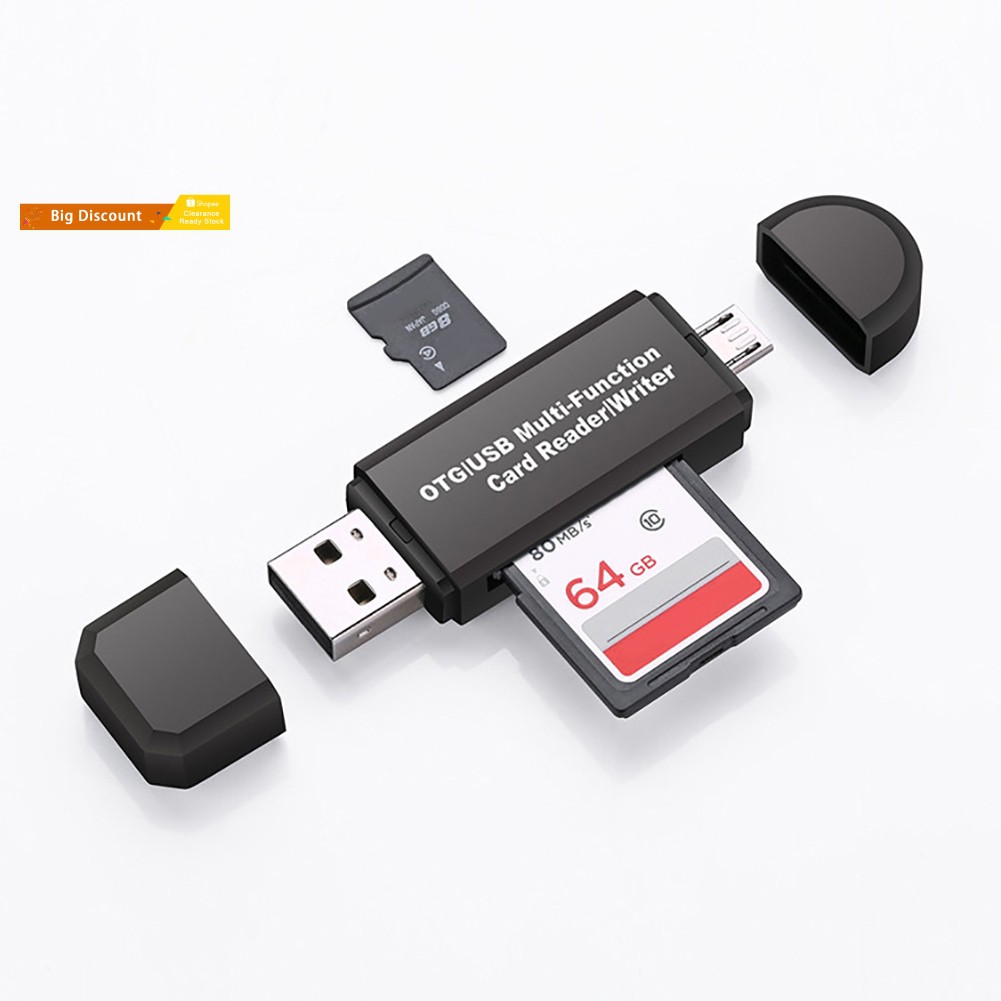 Đầu Đọc Thẻ Nhớ Tốc Độ Cao Sstx3 Trong 1 Usb 2.0 Micro-usb Tf Sd