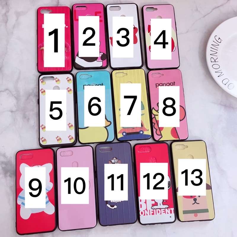 Ốp Oppo F9/A5S Viền Nhựa Dẻo Nhiều Hình Kute