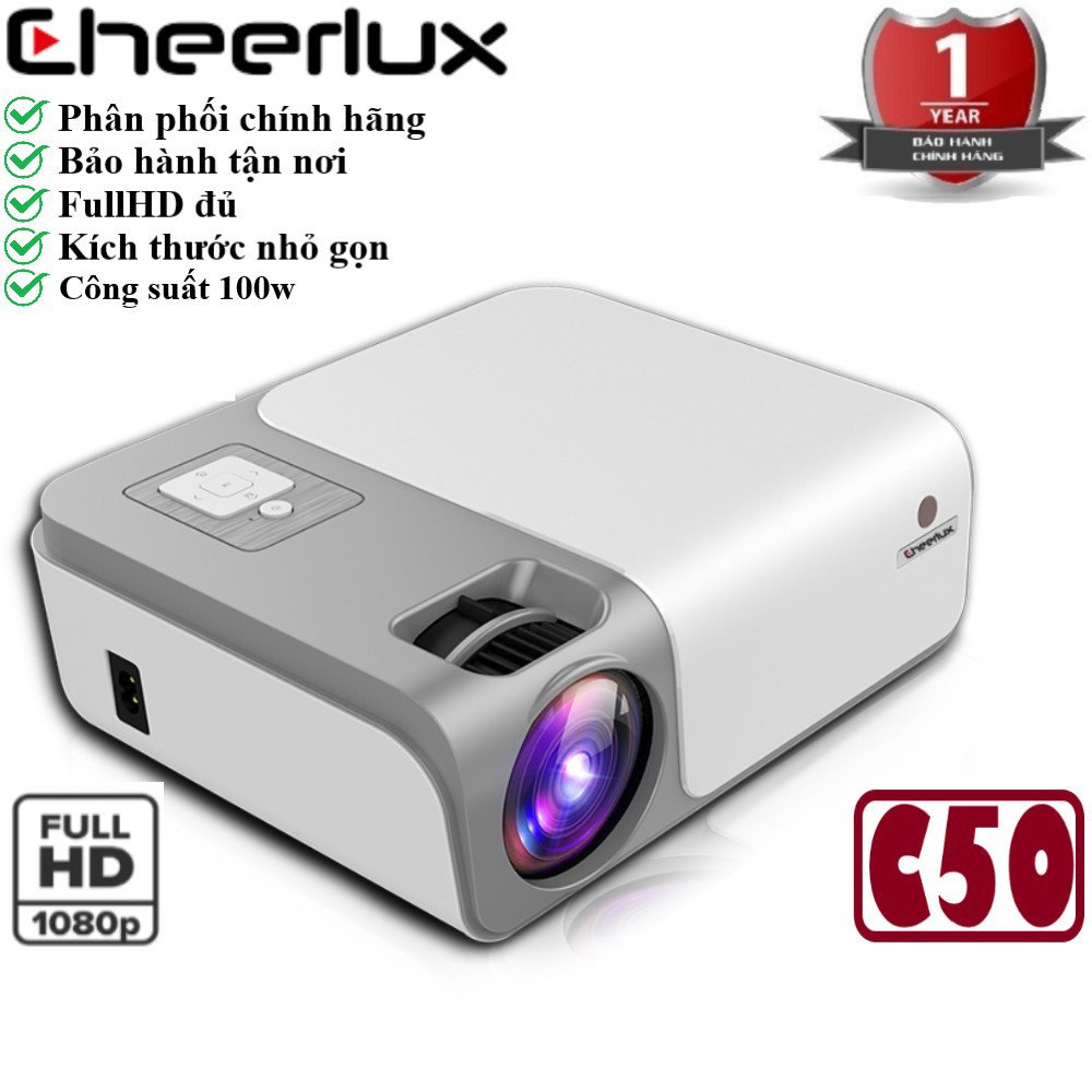 Máy chiếu Cheerlux C50 - FullHD - Mid Size - 100W