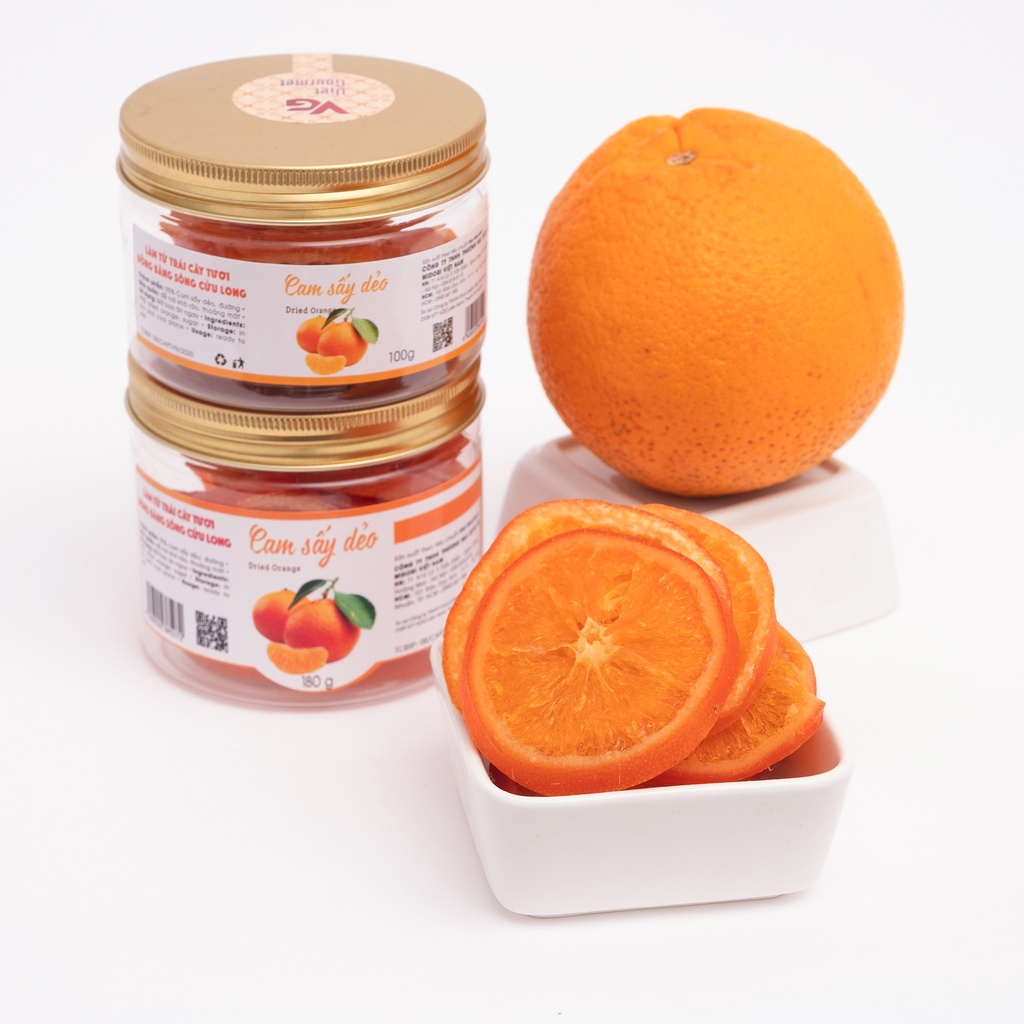 Cam sấy dẻo VIETGOURMET, trái cây sấy dẻo nguyên vị không hạt, hoa quả sấy dẻo ăn vặt healthy ăn kiêng thơm ngon | BigBuy360 - bigbuy360.vn