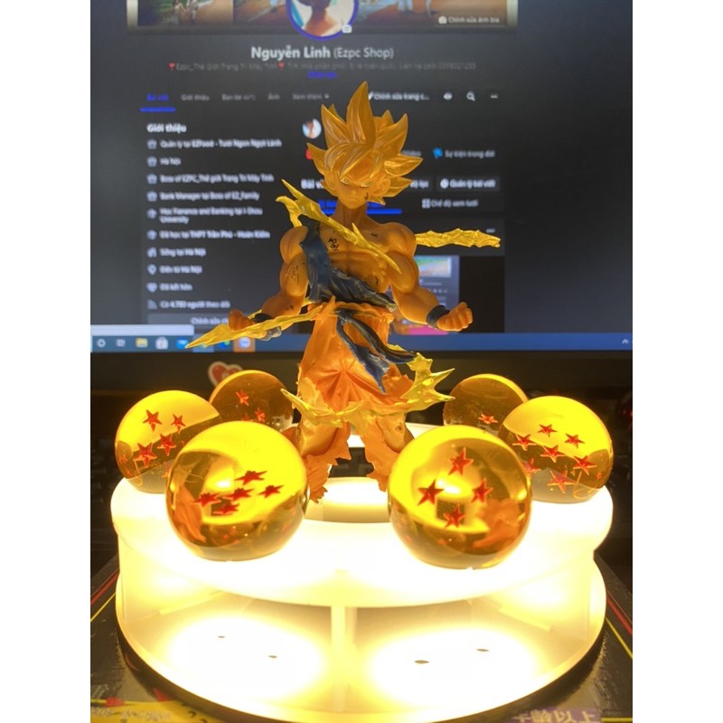 Mô Hình Dragonball  Goku SaiYan Ngọc Rồng Có Led