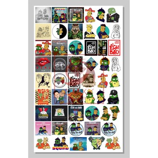 combo stickers chất, không thấm nước