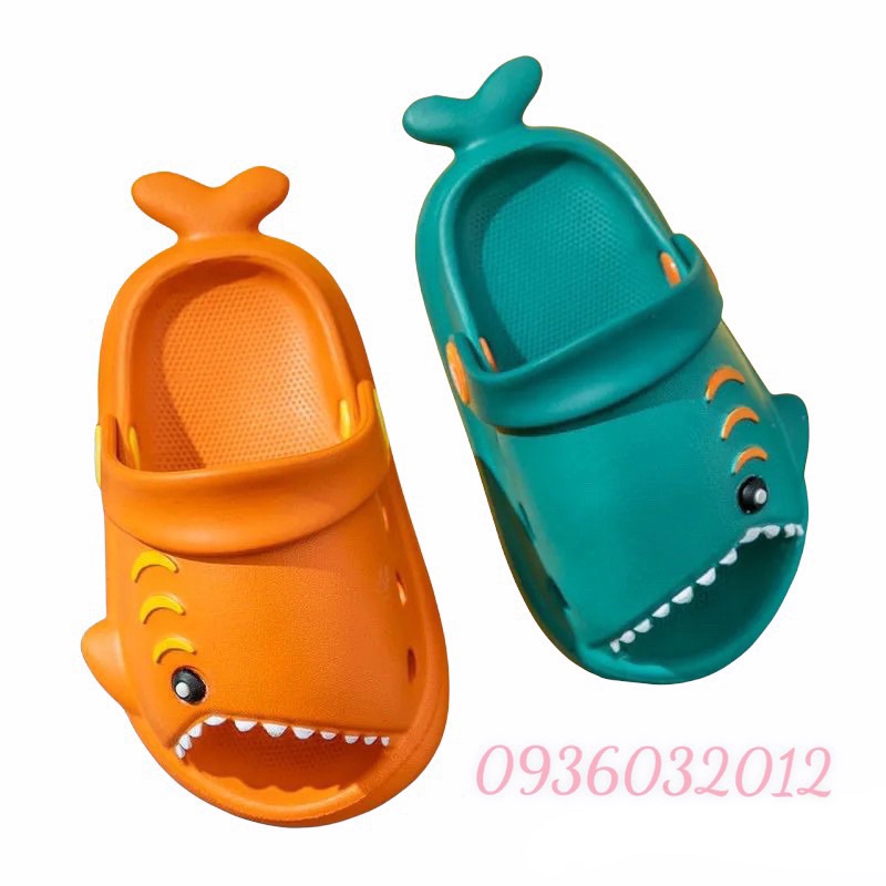 Dép Sục Cá Mập Baby Shark Cho Bé [HÀNG CAO CẤP], siêu nhẹ, chống trơn trượt