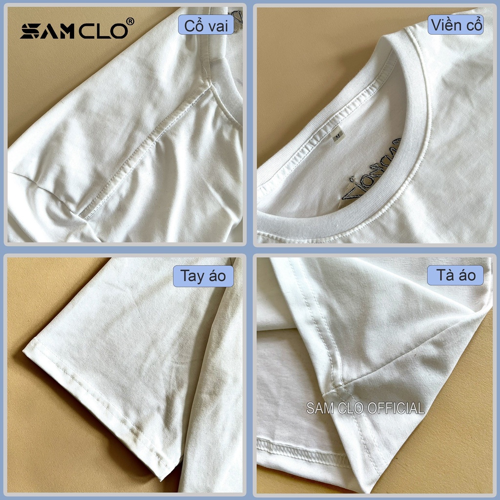 Áo thun form rộng tay lỡ SAM CLO 80% COTTON nam nữ dáng Unisex - mặc cặp, nhóm, lớp sadboiz SADBOIZVIBES TOSS TEE