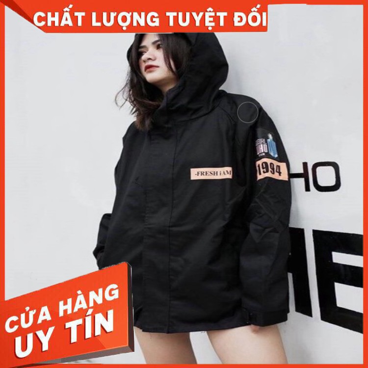 Áo khoác kaki nam nữ form rộng in màu có size lớn kèm ảnh thật - Hàng nhập khẩu