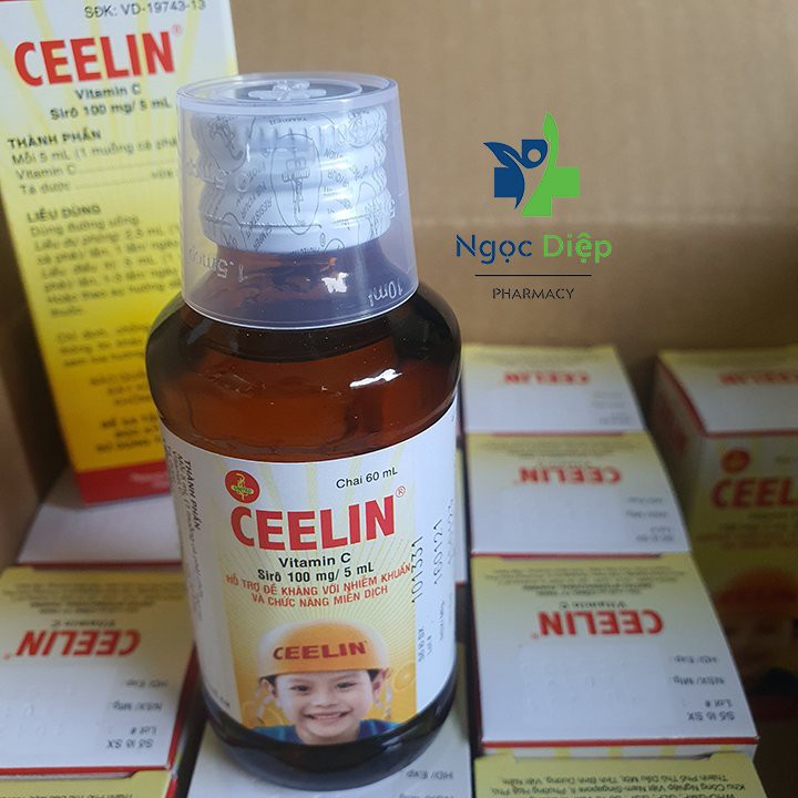 Ceelin Siro Vitamin C (120ml) tăng sức đề kháng với nhiễm khuẩn