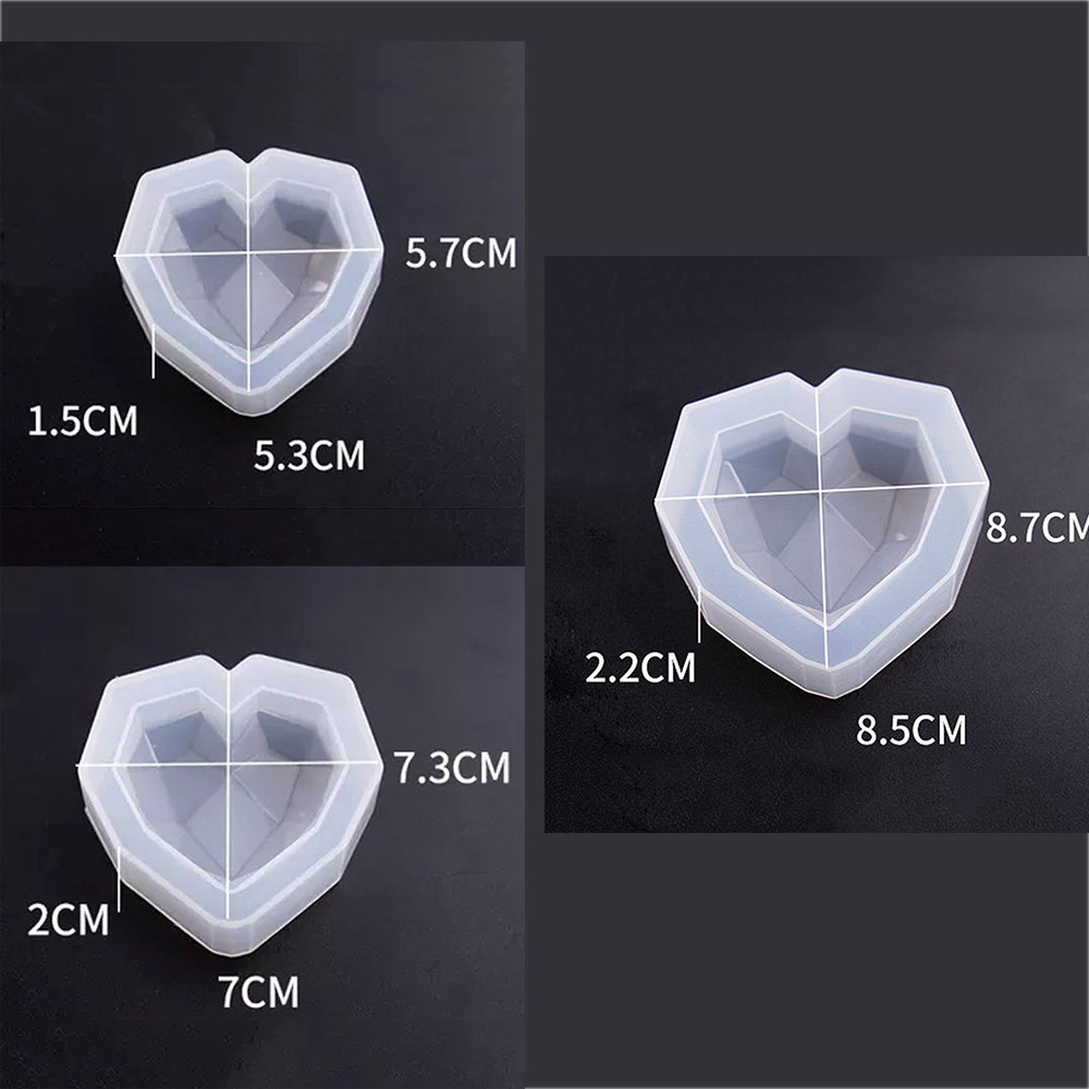 Khuôn silicon làm bánh tạo hình trái tim dễ thương