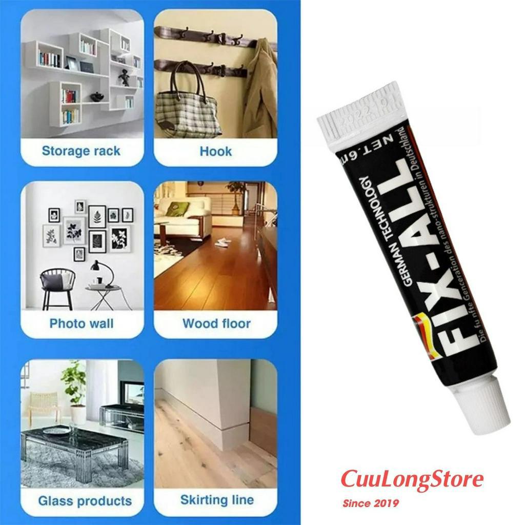 Keo dán tường siêu dính Fix All đa năng chắc chắn không mùi không thấm nước, keo sữa dán đồ vật trên xi măng sắt thép gỗ