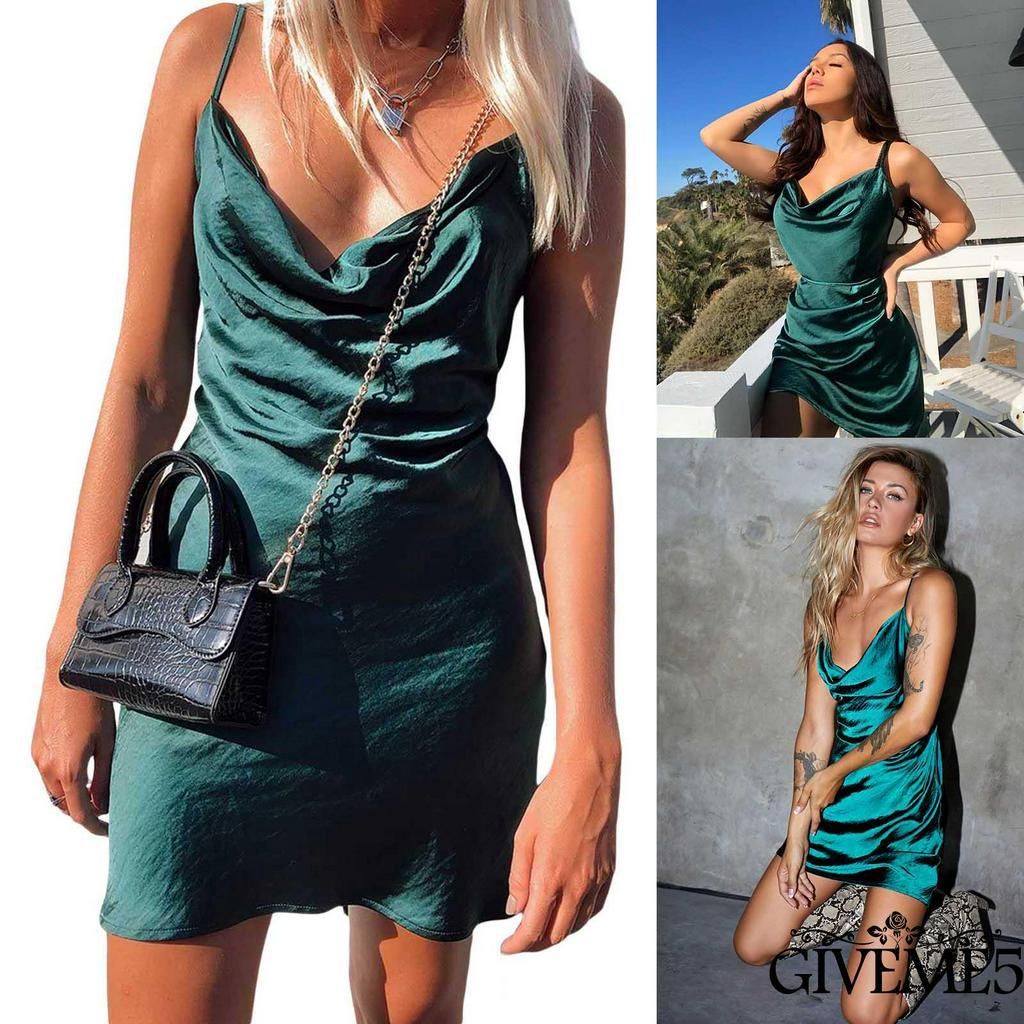 Đầm không tay Cổ Chữ V Thời Trang Quyến Rũ