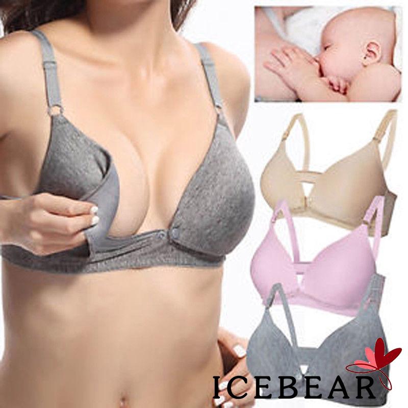 Áo lót thoáng khí màu trơn hỗ trợ cho bé uống sữa cho phụ nữ sau sinh