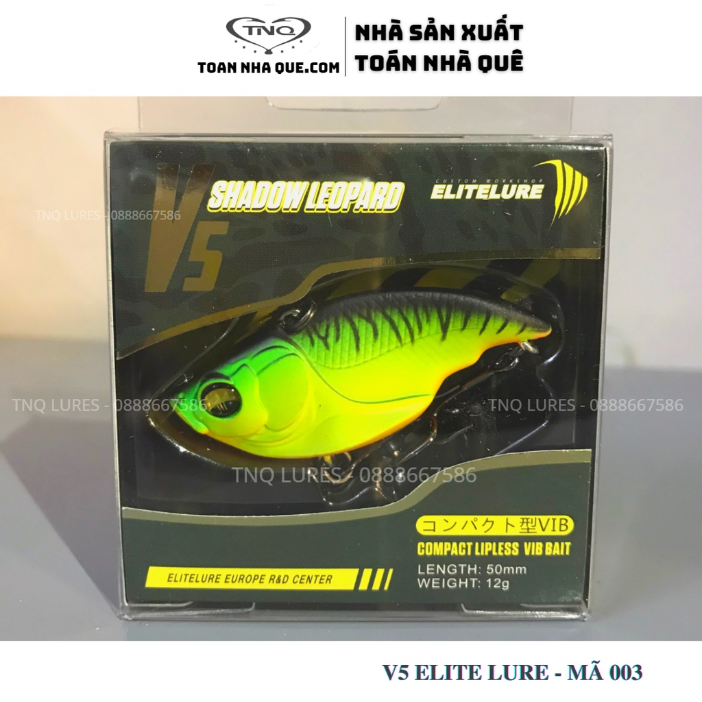 Mồi lure cá lóc V5 ELITE LURE - TNQ Toán nhà quê