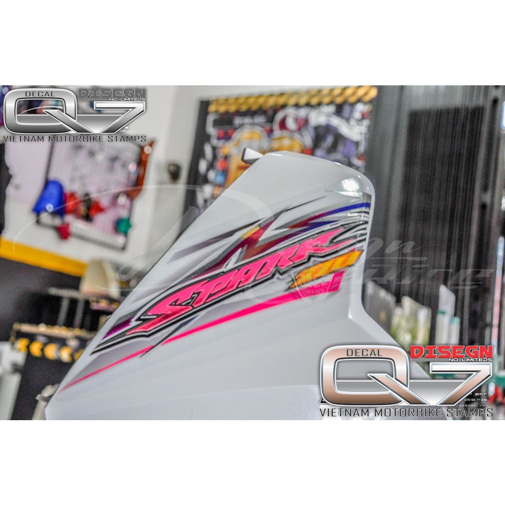 Tem Rời Sirius 110 trắng hồng