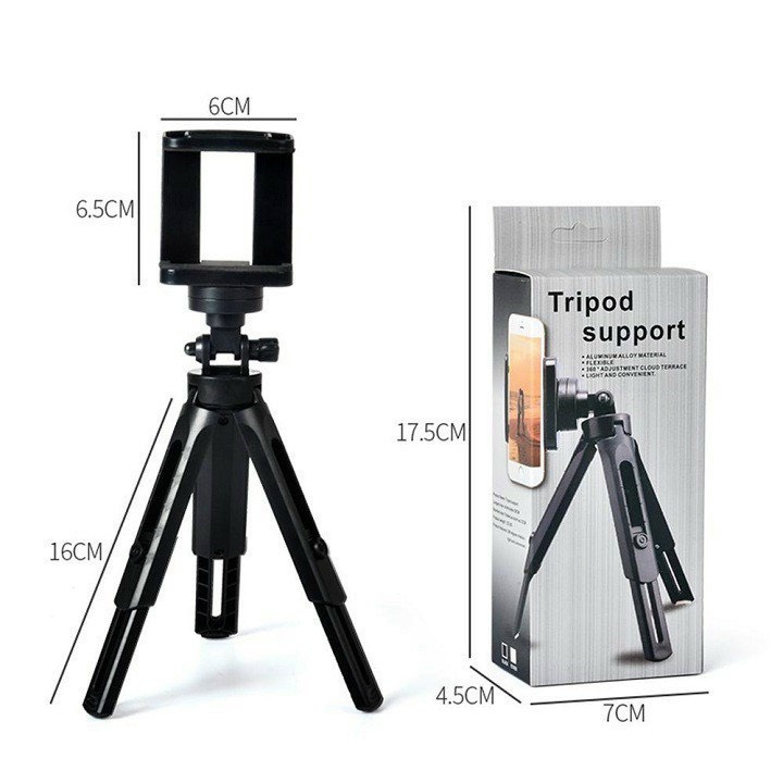 GẬY 3 chân TRIPOD SUPPORT Giá Đỡ Điện Thoại Xếp Gọn