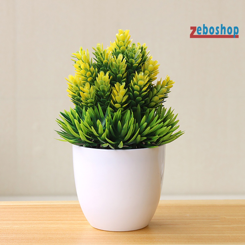 Chậu Cây Bonsai Giả Để Bàn Trang Trí Nhà Cửa / Văn Phòng / Khách Sạn