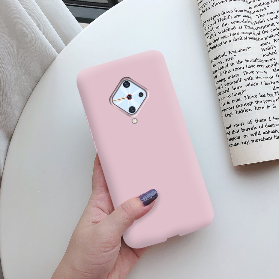 Ốp điện thoại TPU dẻo màu kẹo đơn giản thời trang cho Vivo S1 Pro Vivo S1 Pro 1920 Pd1945F S1Pro